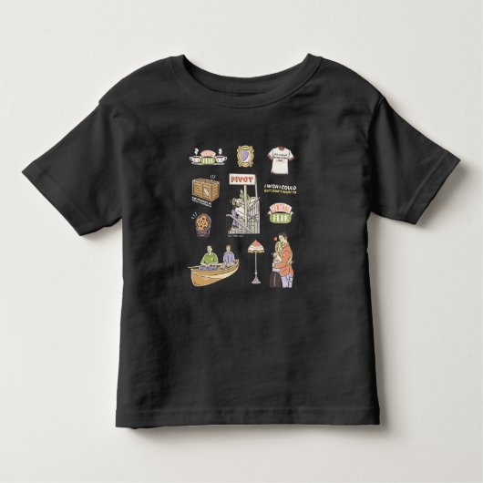 T-shirt Pour Les Tous Petits AMIS™ | Icônes de dessin 2 (Devant)