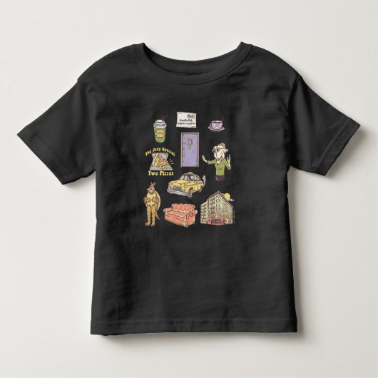 T-shirt Pour Les Tous Petits AMIS™ | Icônes de dessin graphique 2 (Devant)