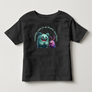 T-shirt Pour Les Tous Petits Amis Monster : Suzi & Bob