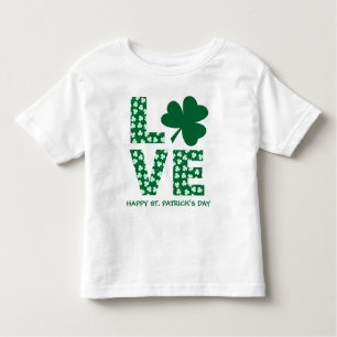 T-shirt Pour Les Tous Petits Amour amusant Shamrock La Saint Patrick de l'enfan
