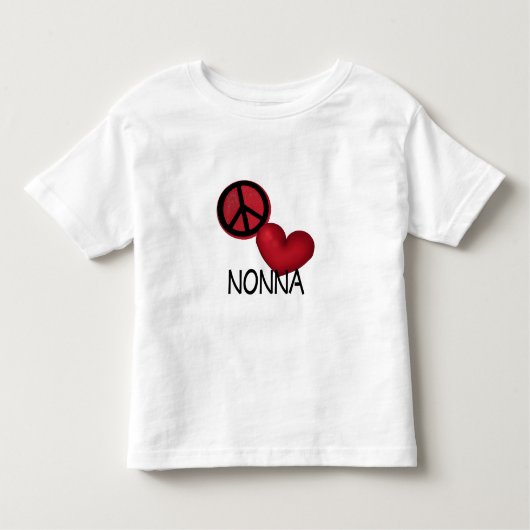 T-shirt Pour Les Tous Petits Amour Nonna de paix (Devant)