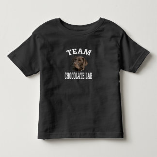T-shirt Pour Les Tous Petits Amoureux des chiens | Team Chocolat Labrador Retri