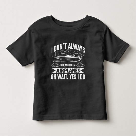 T-shirt Pour Les Tous Petits Amusant avion d'aviation Avion Lover Plane (Devant)