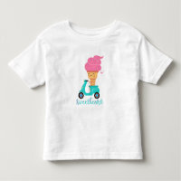 Amusante Trottinette Rose Glace Été Douce Chérie