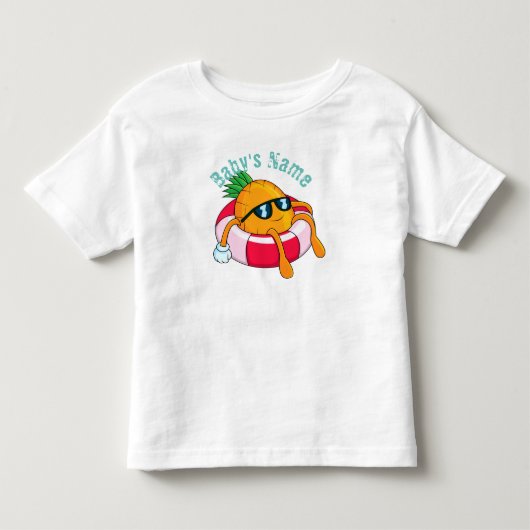 T-shirt Pour Les Tous Petits Ananas cool (Devant)