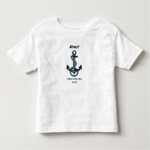 T-shirt Pour Les Tous Petits Ancre De Mer Ahoy 7 Pieds En Dessous Du Keel