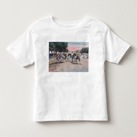 T-shirt Pour Les Tous Petits Ânes chargés sur le StreetLas Vegas, nanomètre (Devant)