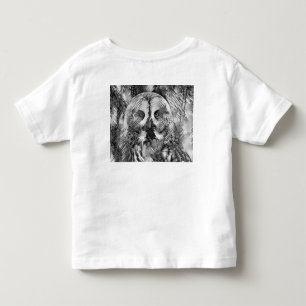 T-shirt Pour Les Tous Petits AnimalArtBW_Owl_001