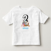 T-shirt Pour Les Tous Petits Animaux - Animaux Anniversaire Garçon Fille (Devant)
