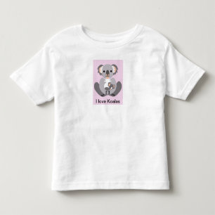 T-shirt Pour Les Tous Petits Animaux sauvages - J'aime KOALAS - Animaux austral
