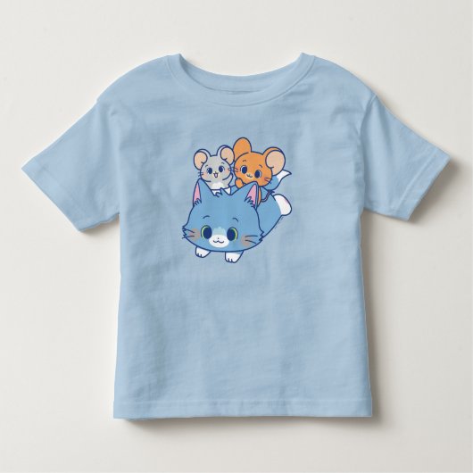 T-shirt Pour Les Tous Petits Anime Tom, Jerry et Tuffy (Devant)