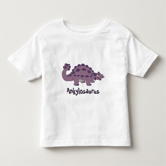 T-shirt Pour Les Tous Petits Ankylosaurus de bande dessinée (Devant)