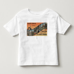 T-shirt Pour Les Tous Petits Annapolis, le Maryland - grandes scènes de lettre