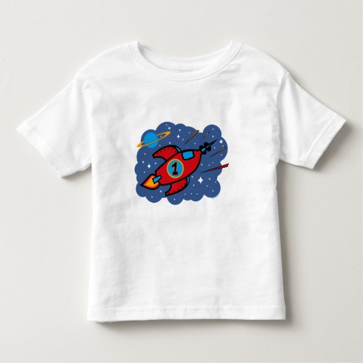 T-shirt Pour Les Tous Petits Anniversaire de bateau de Rocket ęr (Devant)