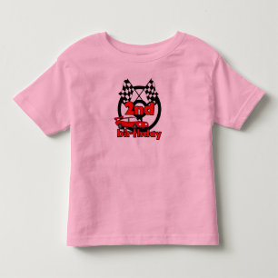 T-shirt Pour Les Tous Petits Anniversaire de courses d'automobiles 2ème