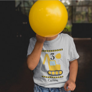 T-shirt Pour Les Tous Petits Anniversaire de enfant personnalisé cool Construct