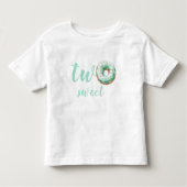 T-shirt Pour Les Tous Petits Anniversaire de la Donut verte (Devant)