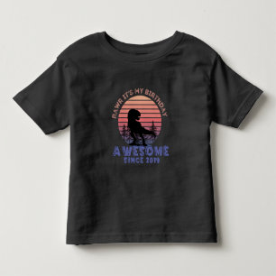 T-shirt Pour Les Tous Petits anniversaire de trois ans rawr c'est mon anniversa