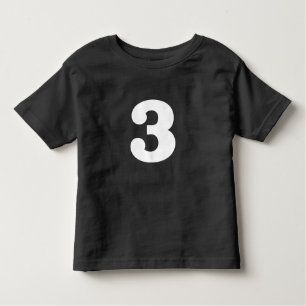 T-shirt Pour Les Tous Petits Anniversaire distinctif "3"