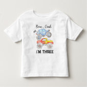 T-shirt Pour Les Tous Petits Anniversaire du camion Monster (Devant)
