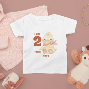 T-shirt Pour Les Tous Petits Anniversaire du canard jaune