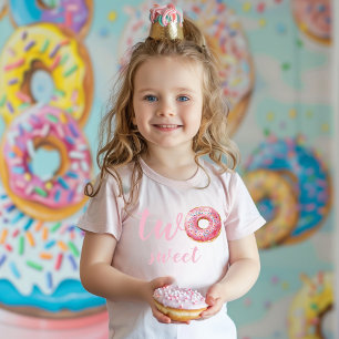 T-shirt Pour Les Tous Petits Anniversaire du Donut rose