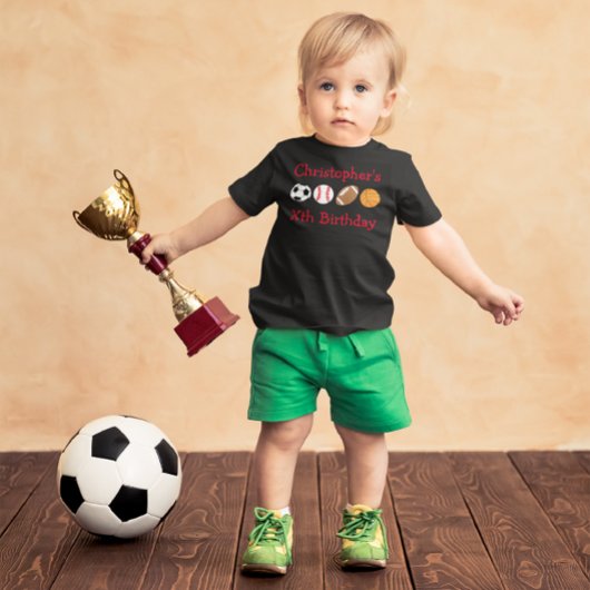 T-shirt Pour Les Tous Petits Anniversaire du sport