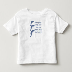 T-SHIRT POUR LES TOUS PETITS ANNIVERSAIRE D'UNE ANNÉE BISSEXTILE SAUTANT DE JOI