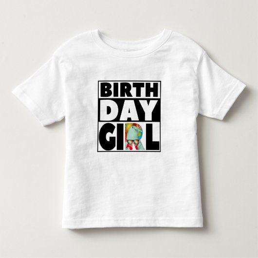 T-SHIRT POUR LES TOUS PETITS ANNIVERSAIRE FÊTE DE FILLES PERSONNALISABLE (Devant)