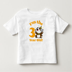 T-shirt Pour Les Tous Petits Anniversaire J'ai 3 ans - Joli Chien Boys