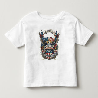 T-shirt Pour Les Tous Petits Anniversaire patriotique des 250 ans de l'Amérique