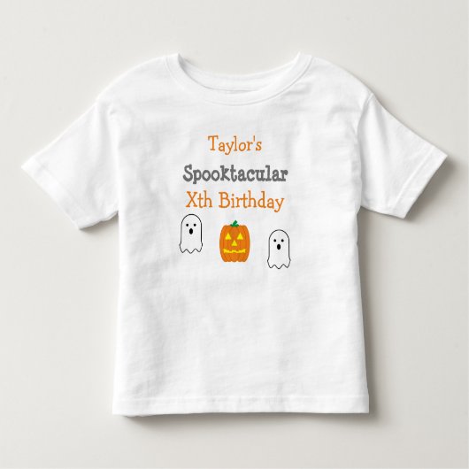 T-shirt Pour Les Tous Petits Anniversaire Spooktacular (Devant)