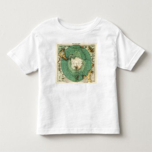 T-shirt Pour Les Tous Petits AntarcticaPanoramic MapAntarctica (Devant)