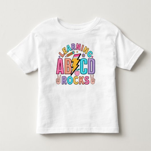 T-shirt Pour Les Tous Petits Apprentissage ABCD (Devant)