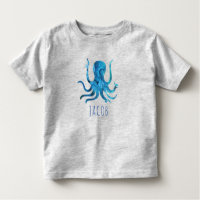 Aquarelle Octopus Marine Kids Personnalisé
