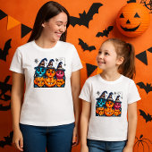 T-shirt Pour Les Tous Petits Araignées et enfants Citrouille d'Halloween -