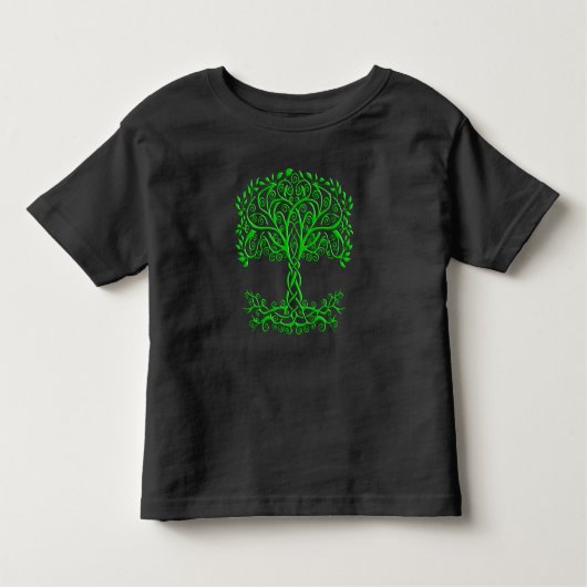 T-shirt Pour Les Tous Petits Arbre Celtique Vert De Vie (Devant)