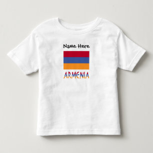 T-shirt Pour Les Tous Petits Armenie et drapeau arménien personnalisés 