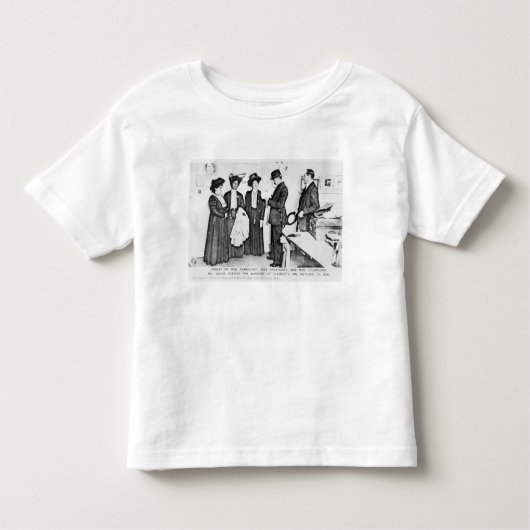 T-shirt Pour Les Tous Petits Arrestation de Mme Pankhurst (Devant)