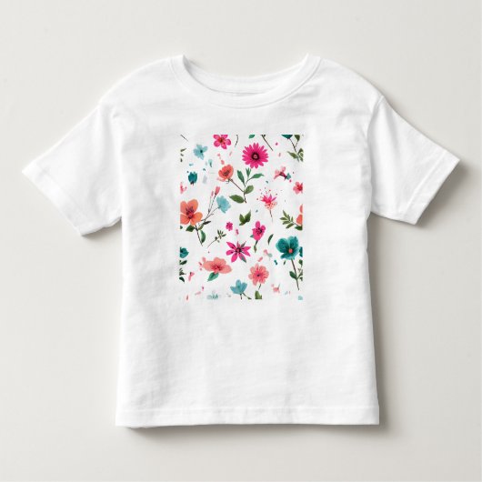 T-shirt Pour Les Tous Petits Art floral dynamique (Devant)