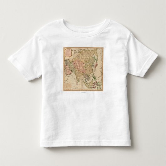 T-shirt Pour Les Tous Petits AsiaPanoramic MapAsia (Devant)