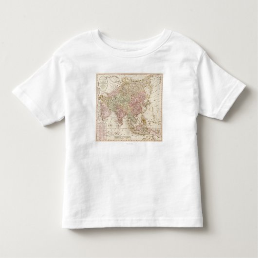 T-shirt Pour Les Tous Petits AsiaPanoramic MapAsia 4 (Devant)