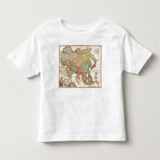 T-shirt Pour Les Tous Petits AsiaPanoramic MapAsia 6 (Devant)