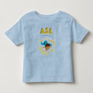 T-shirt Pour Les Tous Petits ASL est ma superpuissance