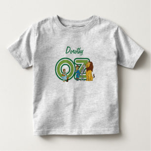 T-shirt Pour Les Tous Petits Assistant vintage de caractères Oz et de lettres t