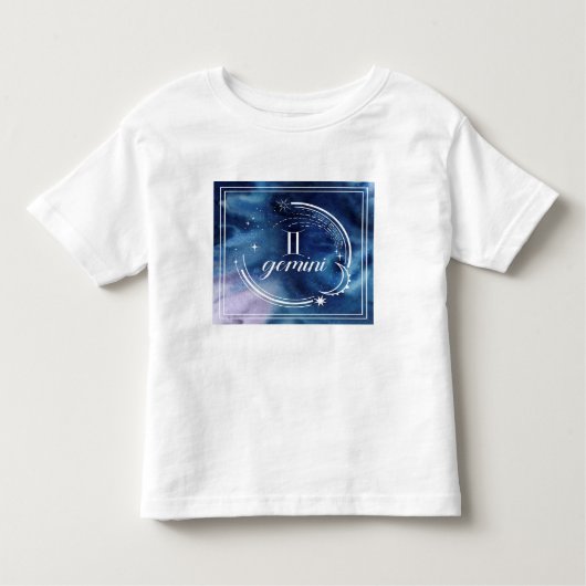 T-shirt Pour Les Tous Petits Astrologie aquarelle - Gemini (Devant)