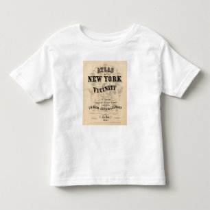 T-shirt Pour Les Tous Petits Atlas de page titre de New York, proximité
