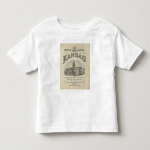 T-shirt Pour Les Tous Petits Atlas officiel d'état du Kansas de page titre