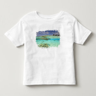 T-shirt Pour Les Tous Petits Atoll de South Huvadhoo, Maldives du Sud, Indien