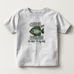 T-shirt Pour Les Tous Petits Attraper et libérer ma mère   Pêche amusante